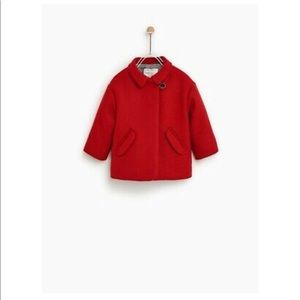 NWT Zara Baby wool coat size 2/3